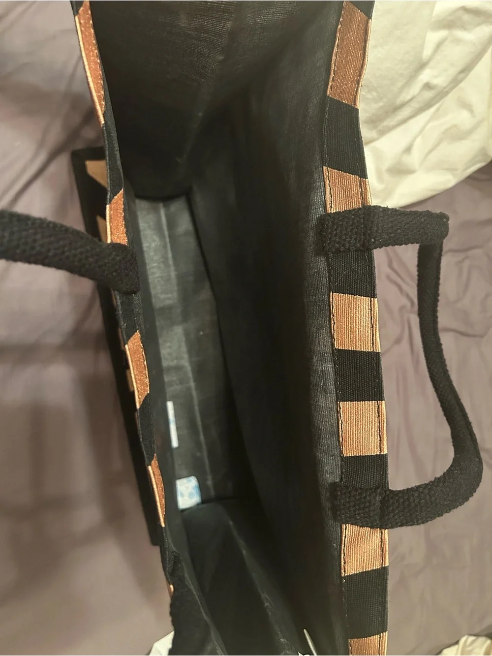 Charlotte Tilbury Black Gold Cosmetic Tote